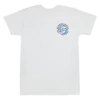 Crew Neck Tee - Petro Wave: White