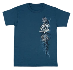 Hawaiian Performance Surfwear® Child's Tee - Tribal Honu: Blue