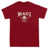 Vintage Dyed Tee - MAUI Collegiate: Wine