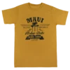 Crew Neck Tee - MAUI Aloha State: Gold
