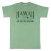Crew Neck Tee - Islands Of Aloha: Green Heather
