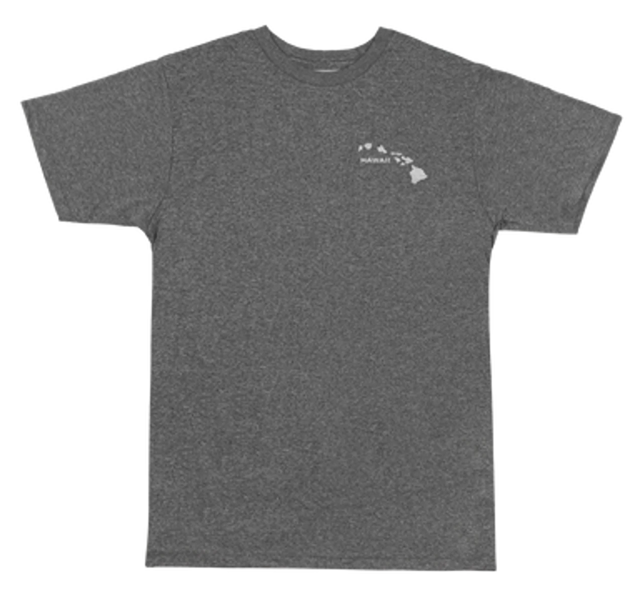 Hawaiian Athletics® Sports Tee - Islands Pocket: Charcoal Heather 1 Hawaiian Athletics® Sports Tee - Islands Pocket: Charcoal Heather
