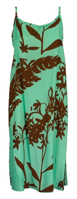 Napua Collection Sundress: Haleconia - Turquoise W/ Brown