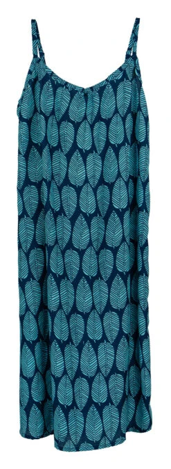 Napua Collection Sundress: Mango Leaves - Blue -Clothing Sales Store 44761 MA 1 Napua Sundress MangoLeavesBlue Flat Front 14478.1707853797