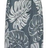 Napua Collection Sundress: Monstera Leaf - Gray W/ White