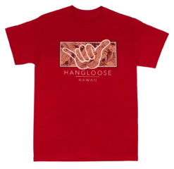 Crew Neck Tee - Hangloose Frame: Red Heather
