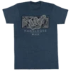 Crew Neck Tee - MAUI Hangloose Frame: Denim Heather