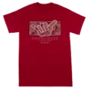Crew Neck Tee - MAUI Hangloose Frame: Red Heather