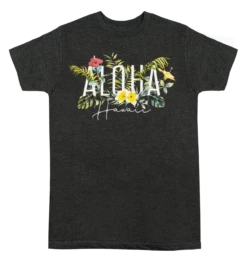 Ladies Crew Neck Tee - Garden: Charcoal Heather