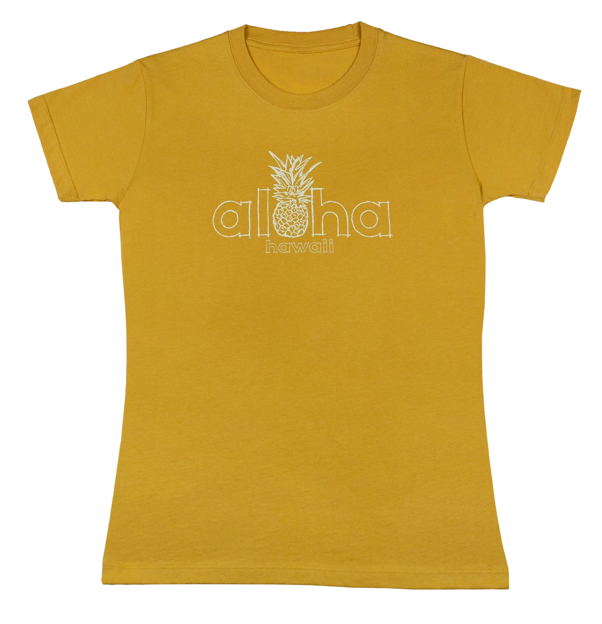 Island Girl® Surf Tee - Aloha Pine: Gold 1 Island Girl® Surf Tee - Aloha Pine: Gold