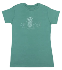 Island Girl® Surf Tee - Aloha Pine: Sea Green