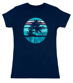 Island Girl® Surf Tee - Sunset: Navy
