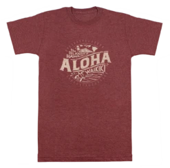 Vintage Dyed Tee - Islands: Maroon Heather