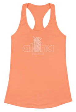 Island Girl® Racerback Tee - Aloha Pine: Light Orange