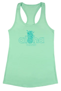 Island Girl® Racerback Tee - Aloha Pine: Mint