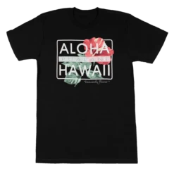 Ladies Crew Neck Tee - Pualani: Black