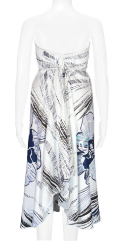 Robin Ruth® Maxi Dress: Hibiscus Canvas -Clothing Sales Store 68484 RRMaxiDress Tube HibiscusCanvas Model Back 30662.1689792824