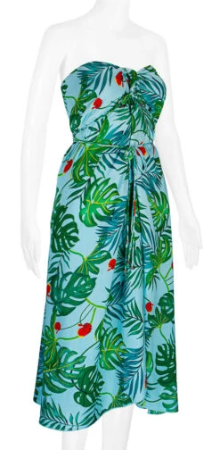 Robin Ruth® Maxi Dress: Tropical Fronds 19 Robin Ruth® Maxi Dress: Tropical Fronds -Clothing Sales Store 68484 RRMaxiDress Tube TropicalFronds Model RightView 91534.1689793664