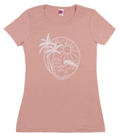 Island Girl® Surf Tee - Sun Surf: Dusty Rose