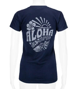 Island Girl® Surf Tee - Sunny Aloha: Navy