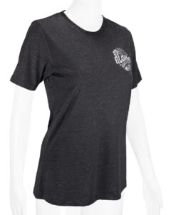 Island Girl® Surf Tee - Sunny Aloha: Charcoal Heather -Clothing Sales Store 80836 IG SunnyAloha Model RightView CharcoalHeather 40390.1704856349