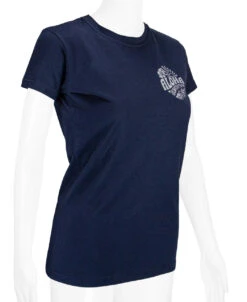 Island Girl® Surf Tee - Sunny Aloha: Navy -Clothing Sales Store 80836 IG SunnyAloha Model RightView Navy 26888.1683234195