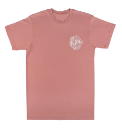 Crew Neck Tee - Sunny Aloha: Dusty Rose 6 Crew Neck Tee - Sunny Aloha: Dusty Rose -Clothing Sales Store 85288 CrewNeckTee SunnyAloha DustyRose Front 91719.1697847507