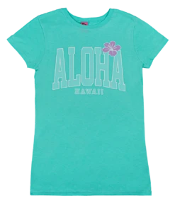 Island Girl® Surf Tee - Big Aloha: Mint
