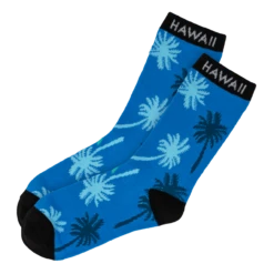 Hawaiian Performance Surfwear® Crew Cut Socks: Palm Tree