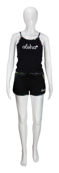 Island Design Collection Strap Tee: Black -Clothing Sales Store IDC StrapTeeShortsCombo Black 34792.1677707696.1280.1280 10486.1707852067