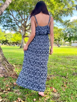 Napua Collection Ruffle Maxi Dress - Batik: Black -Clothing Sales Store IMG 2443 13224.1701902838