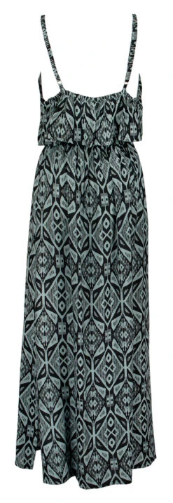 Napua Collection Ruffle Maxi Dress - Batik: Black -Clothing Sales Store IMG 3632 52983.1701902879