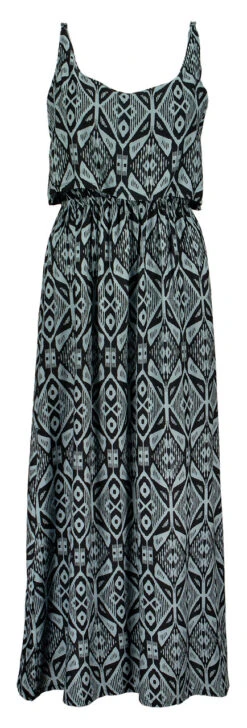 Napua Collection Ruffle Maxi Dress - Batik: Black -Clothing Sales Store IMG 3633 18572.1701902879