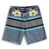 Men's Microfiber Board Shorts - Tri-Band Steel
