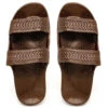 Slip-On Sandals: Brown
